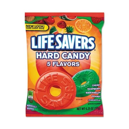 Five Star Distributors LifeSavers, HARD CANDY, ORIGINAL FIVE FLAVORS, 6.25 OZ BAG 88501